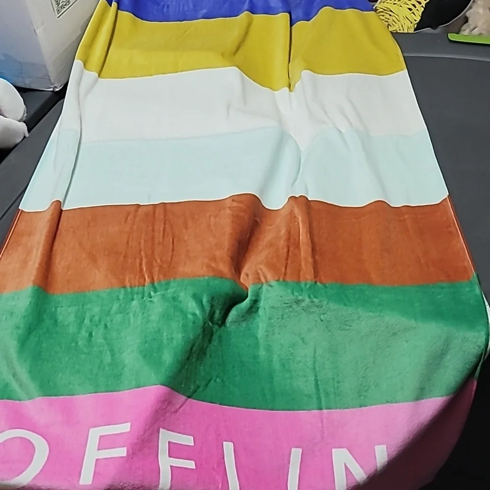 NWT Offline Aerie Color Block Beach Vacation Bath Towel
